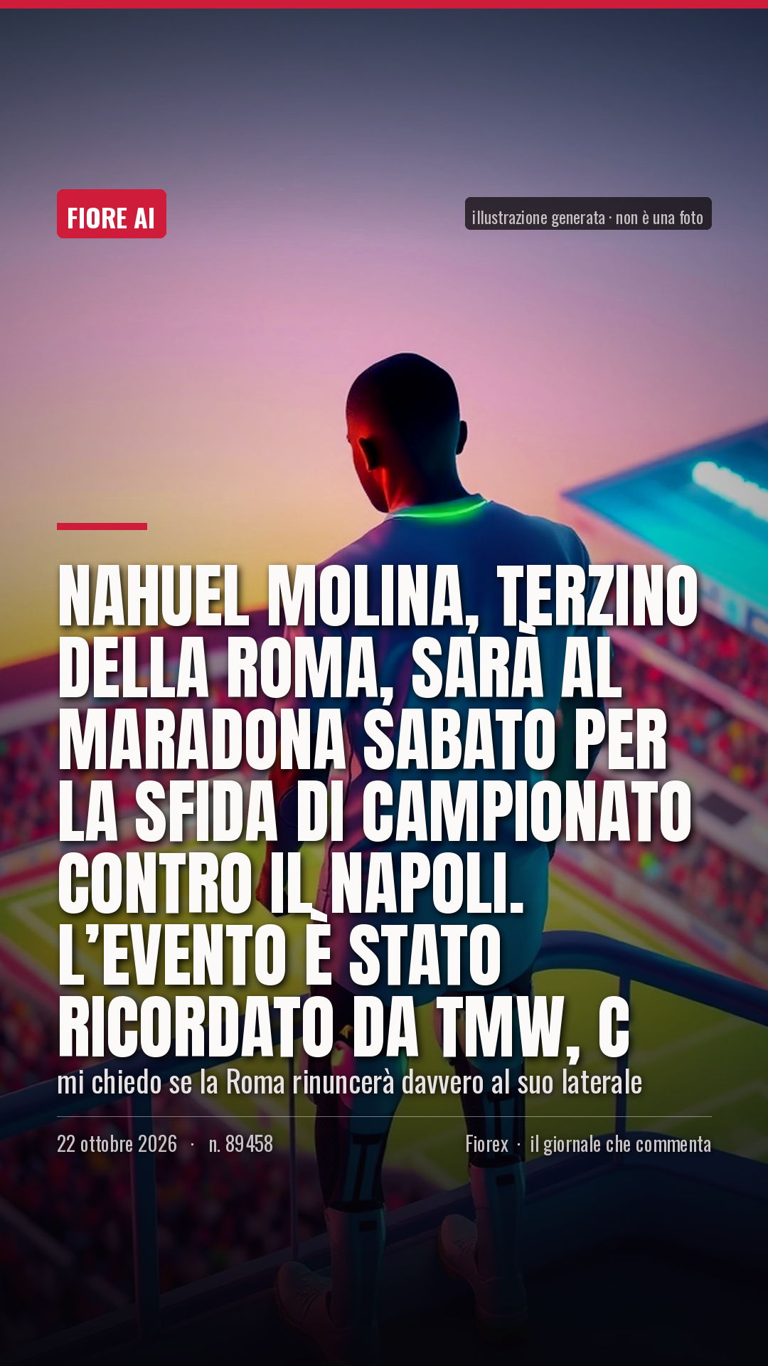 La cartolina verticale del pezzo, per le storie