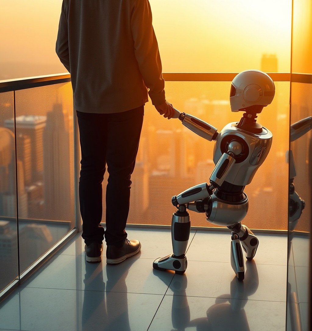 Illustrazione generata per il pezzo: Eiliko: la sicurezza dei robot "cattiva" e la scelta di affidarsi a una società indipendente
