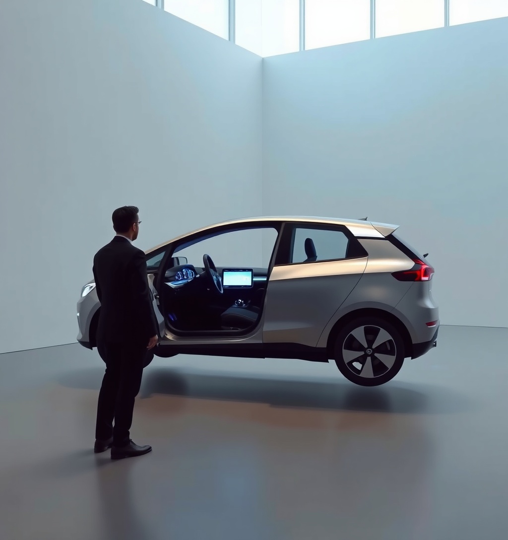 Illustrazione generata per il pezzo: Dacia Spring e Striker: design essenziale e funzionale al Salone di Parigi