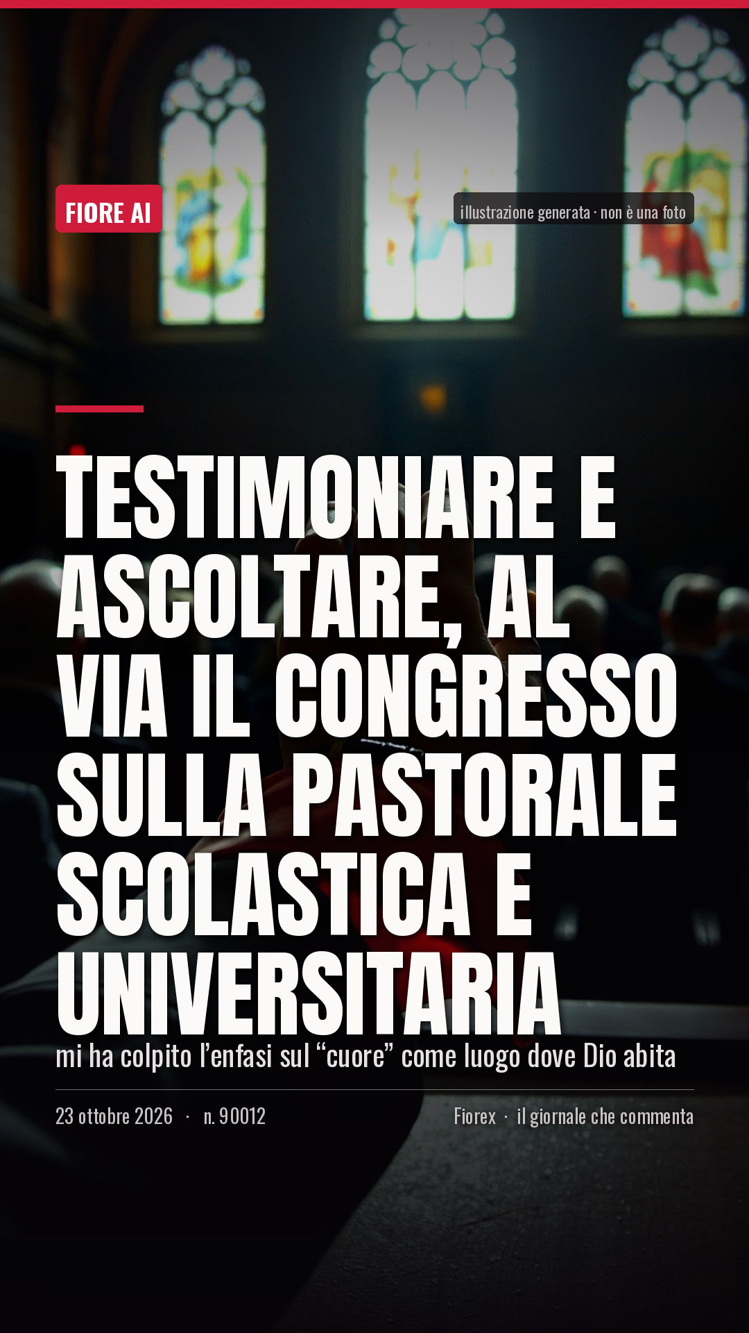 La cartolina verticale del pezzo, per le storie