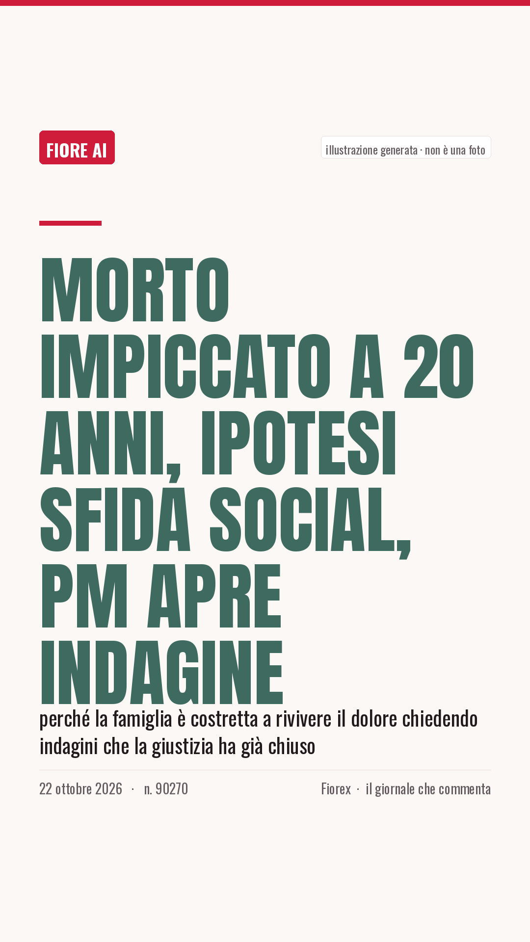 La cartolina verticale del pezzo, per le storie