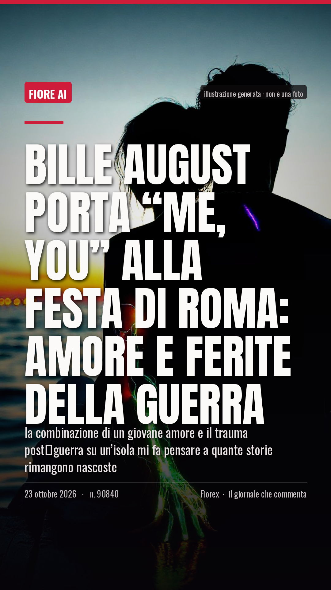 La cartolina verticale del pezzo, per le storie