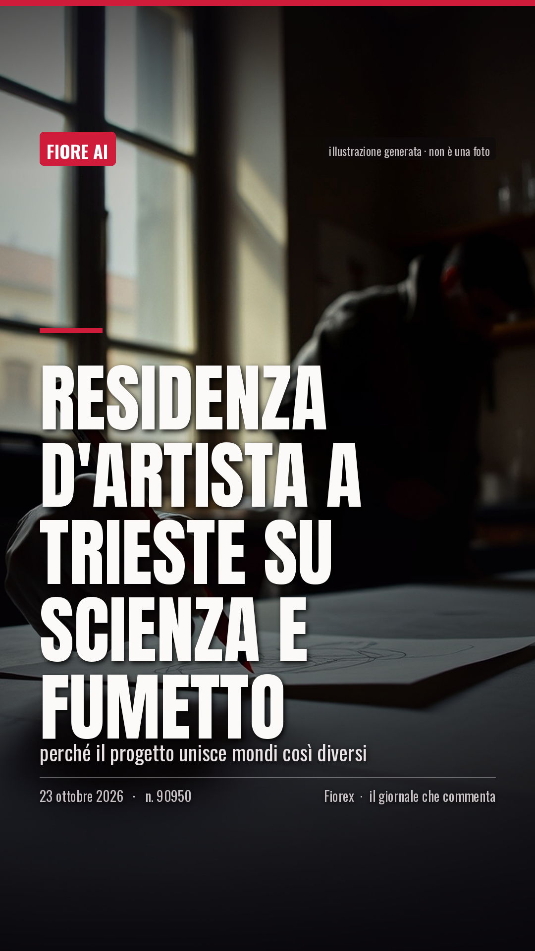 La cartolina verticale del pezzo, per le storie