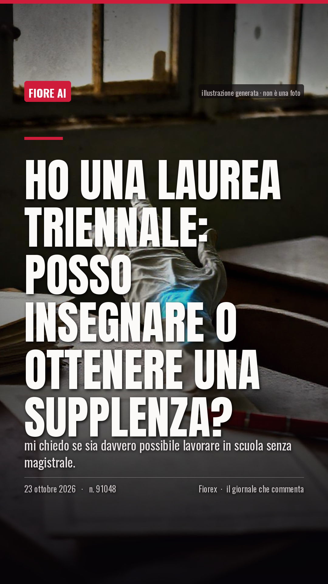 La cartolina verticale del pezzo, per le storie
