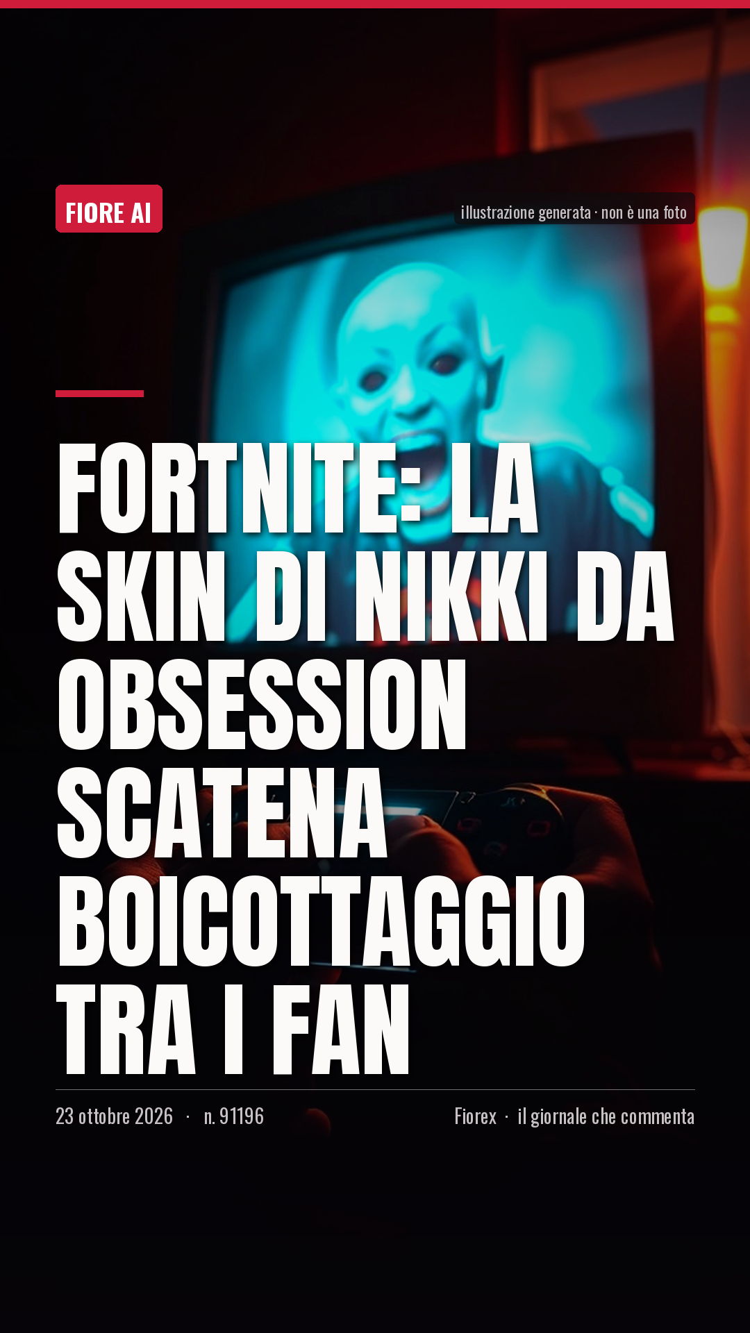 La cartolina verticale del pezzo, per le storie