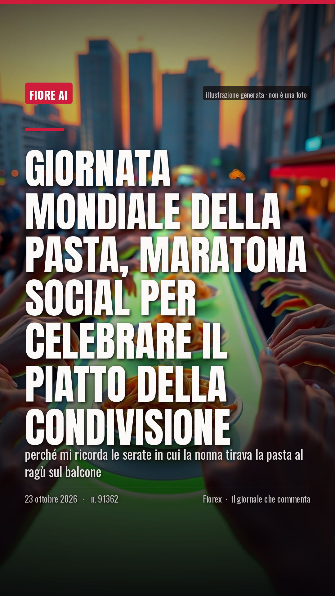 La cartolina verticale del pezzo, per le storie