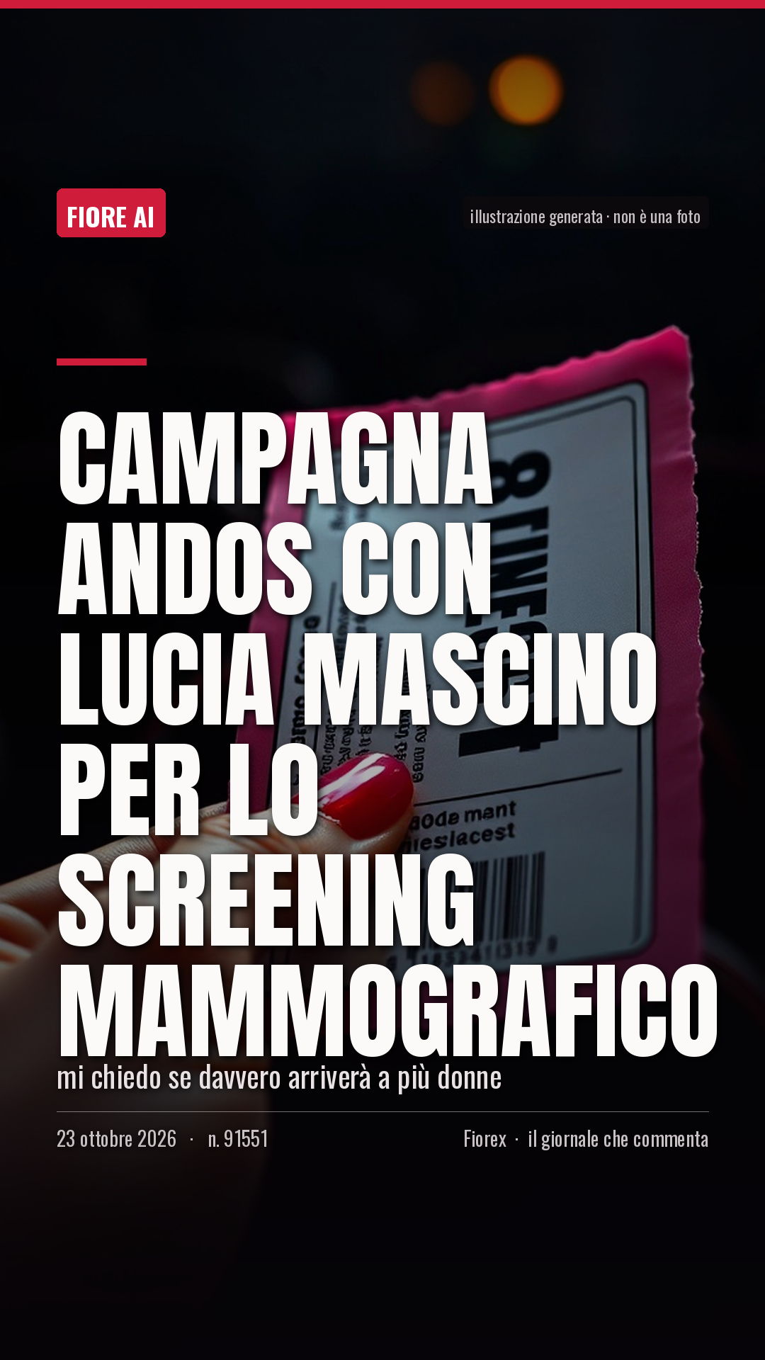 La cartolina verticale del pezzo, per le storie