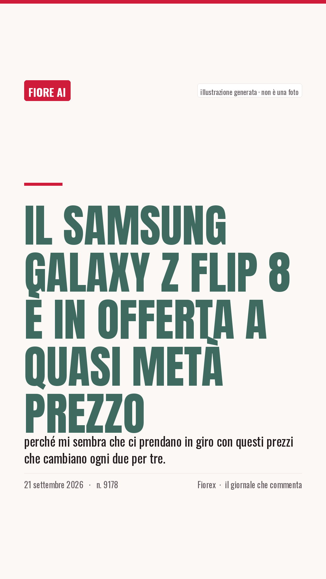 La cartolina verticale del pezzo, per le storie