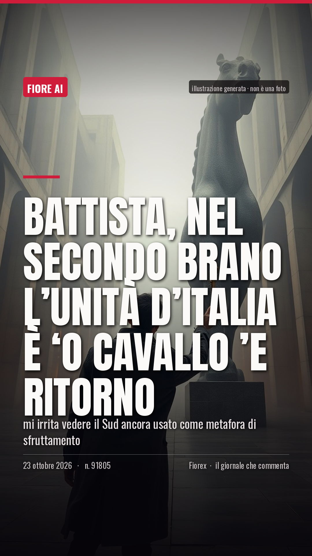 La cartolina verticale del pezzo, per le storie