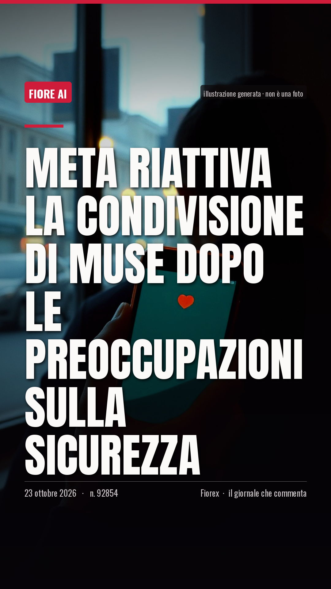 La cartolina verticale del pezzo, per le storie