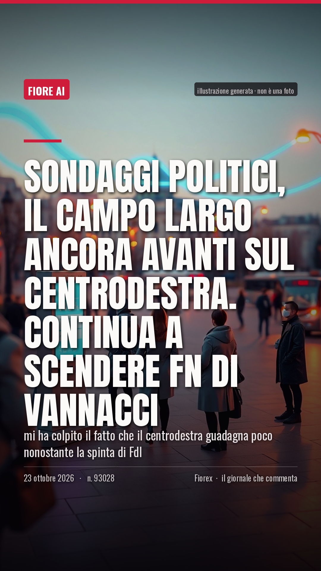 La cartolina verticale del pezzo, per le storie