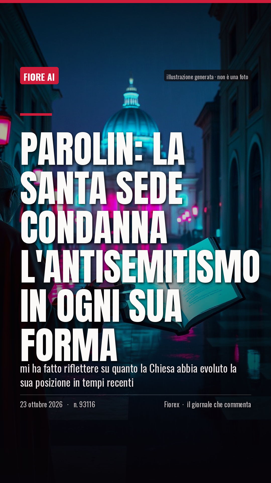 La cartolina verticale del pezzo, per le storie