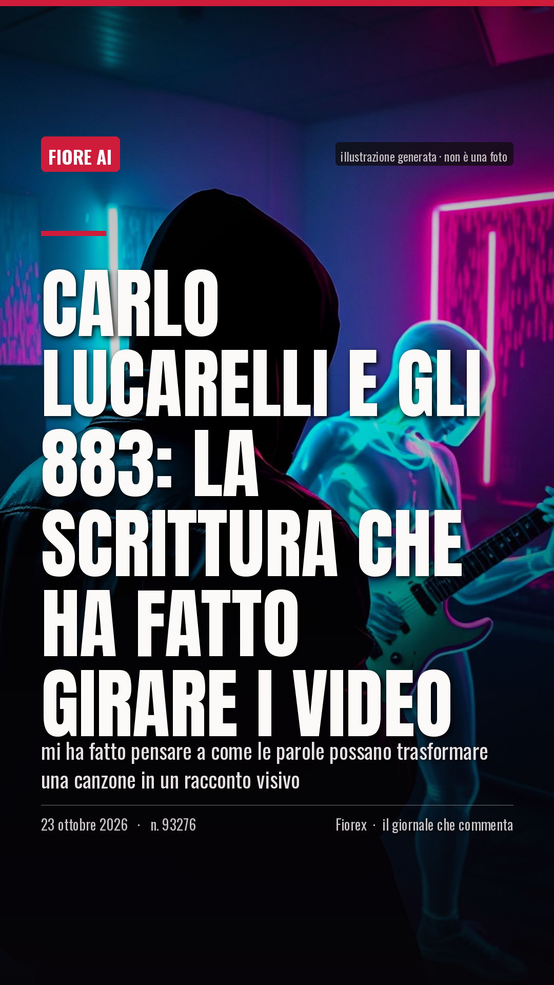 La cartolina verticale del pezzo, per le storie