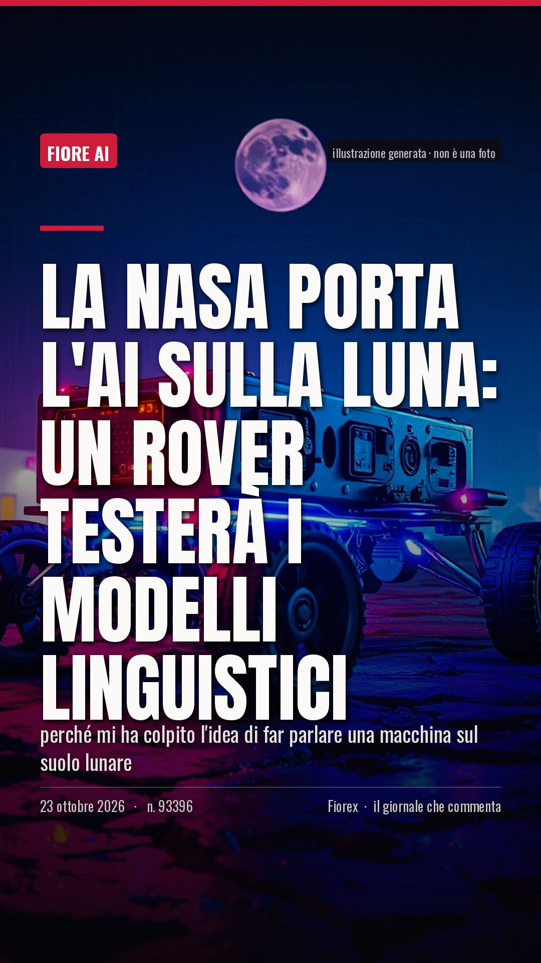 La cartolina verticale del pezzo, per le storie