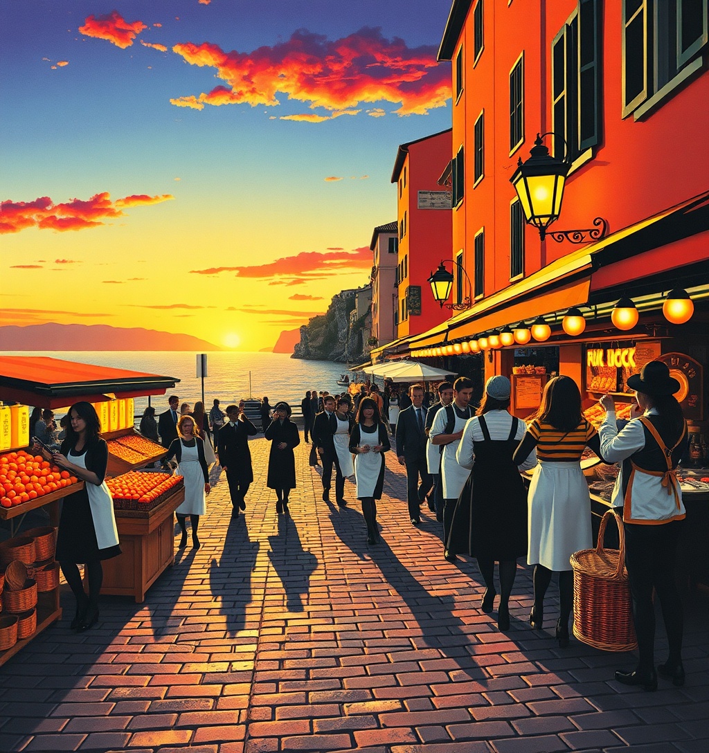 Illustrazione generata per il pezzo: Sagre e eventi di ottobre in Liguria, gli appuntamenti da non perdere