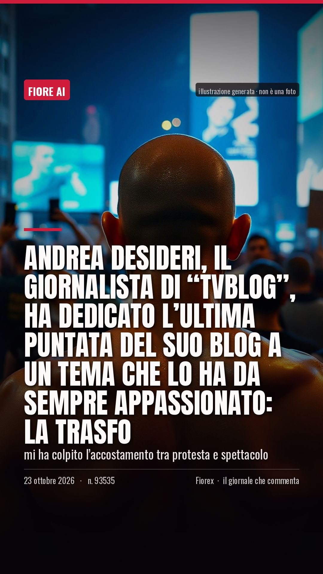La cartolina verticale del pezzo, per le storie