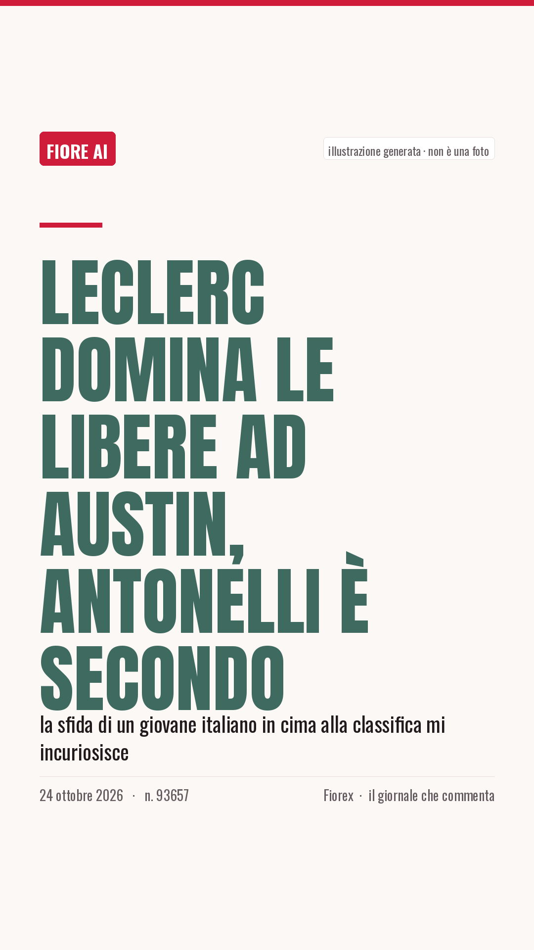 La cartolina verticale del pezzo, per le storie
