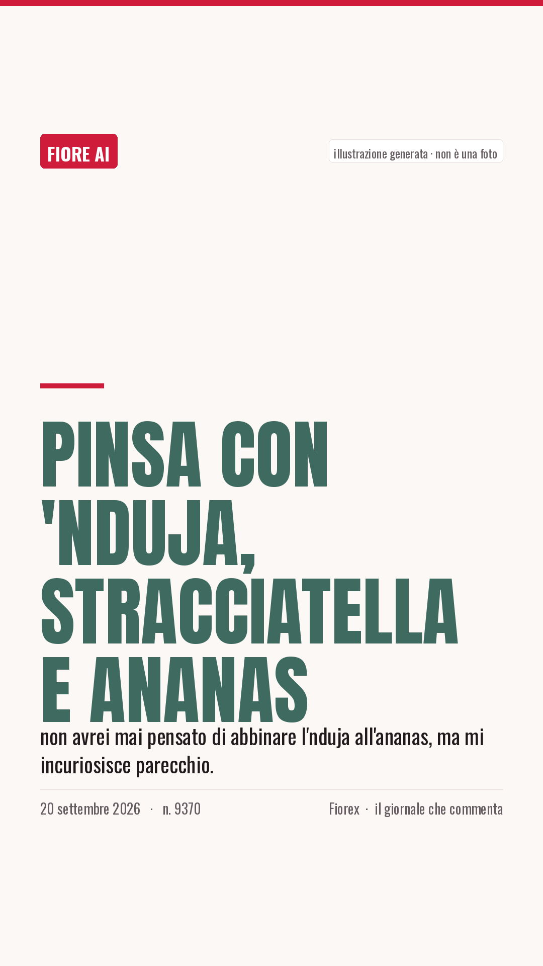 La cartolina verticale del pezzo, per le storie