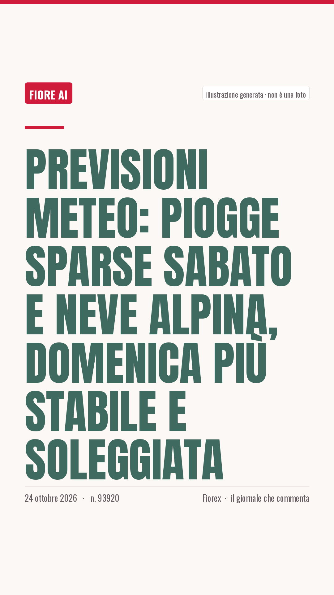 La cartolina verticale del pezzo, per le storie