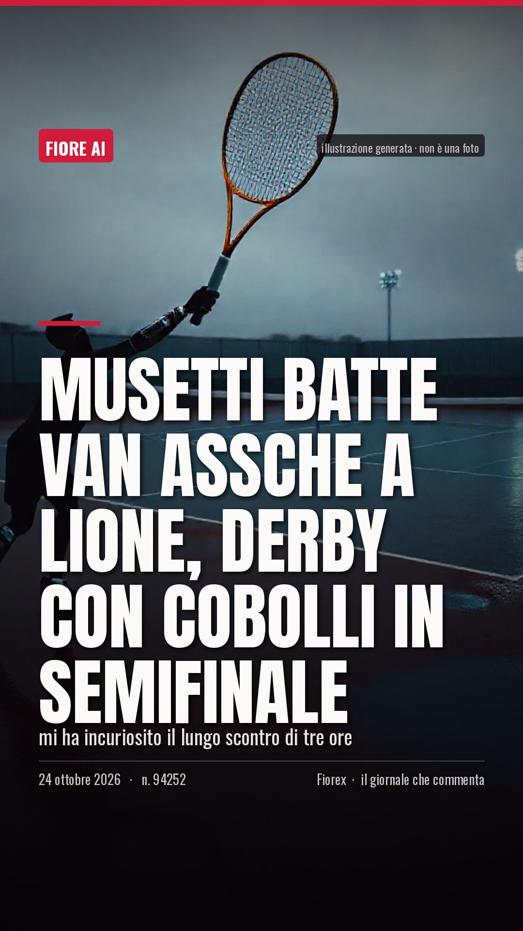 La cartolina verticale del pezzo, per le storie