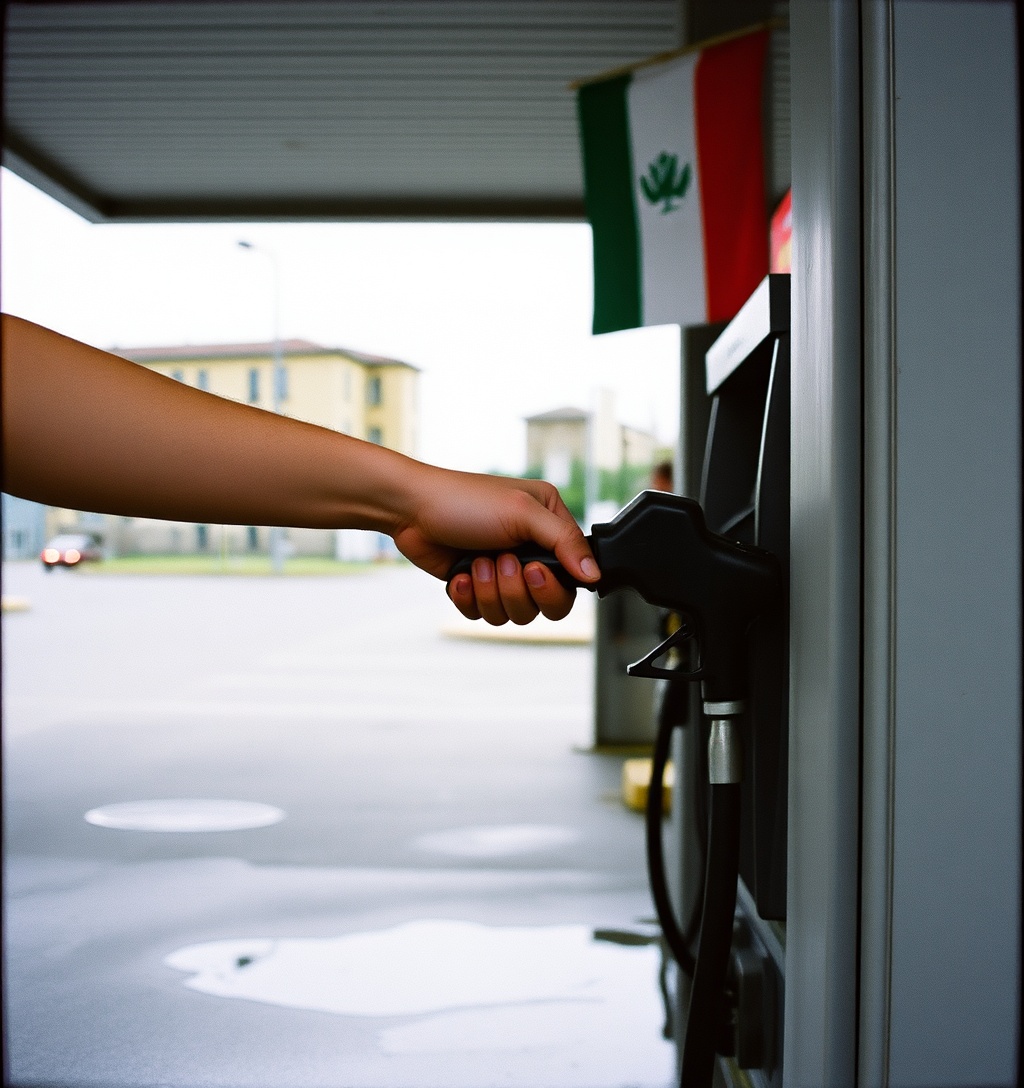 Illustrazione generata per il pezzo: Italia al top in UE per tasse su gasolio, 48 % del prezzo
