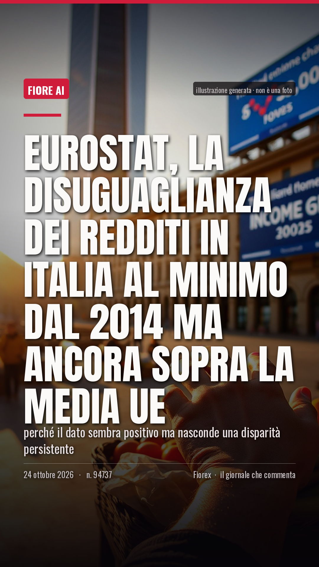La cartolina verticale del pezzo, per le storie