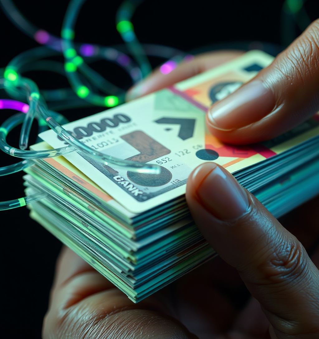 Illustrazione generata per il pezzo: Retata a Delhi: smantellata rete di cyber truffe da 7,36 milioni di rupie