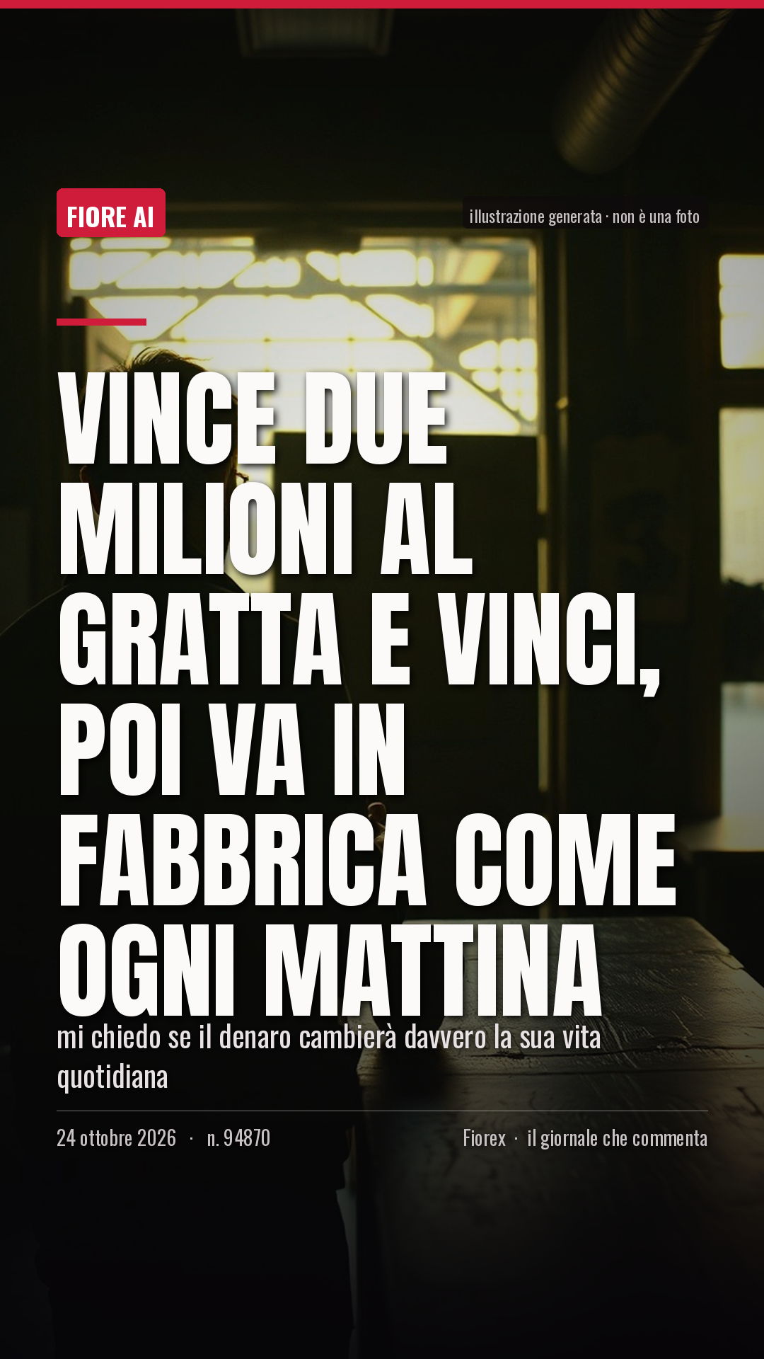 La cartolina verticale del pezzo, per le storie