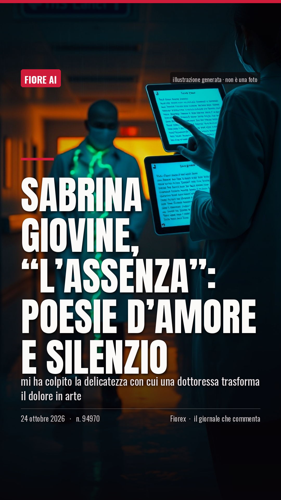 La cartolina verticale del pezzo, per le storie