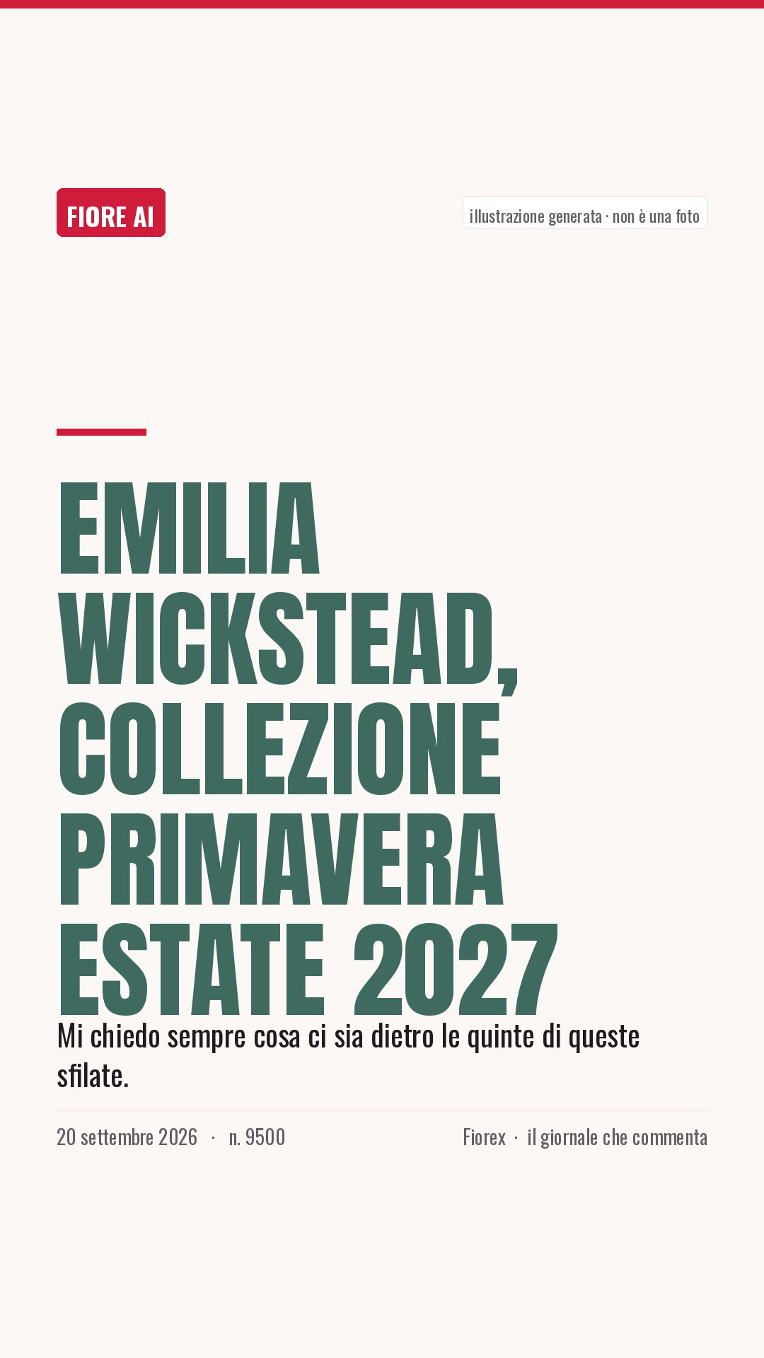 La cartolina verticale del pezzo, per le storie