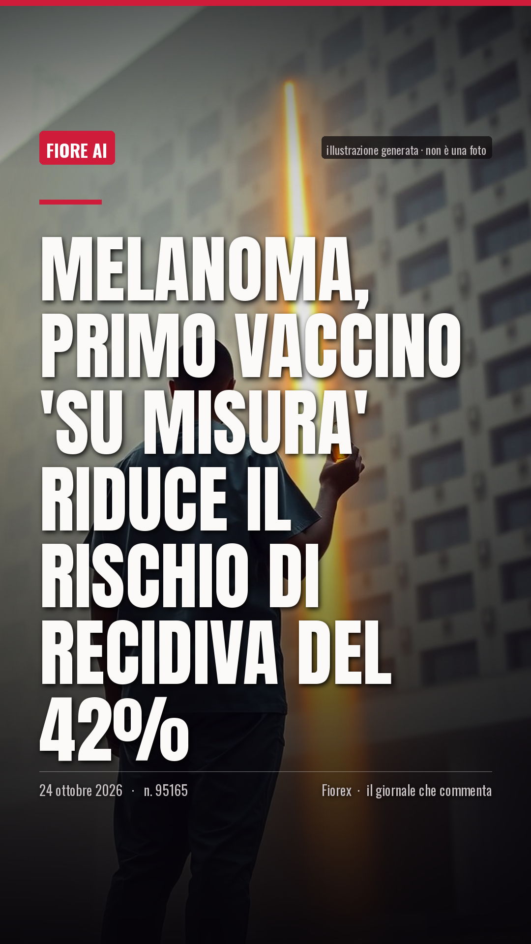 La cartolina verticale del pezzo, per le storie