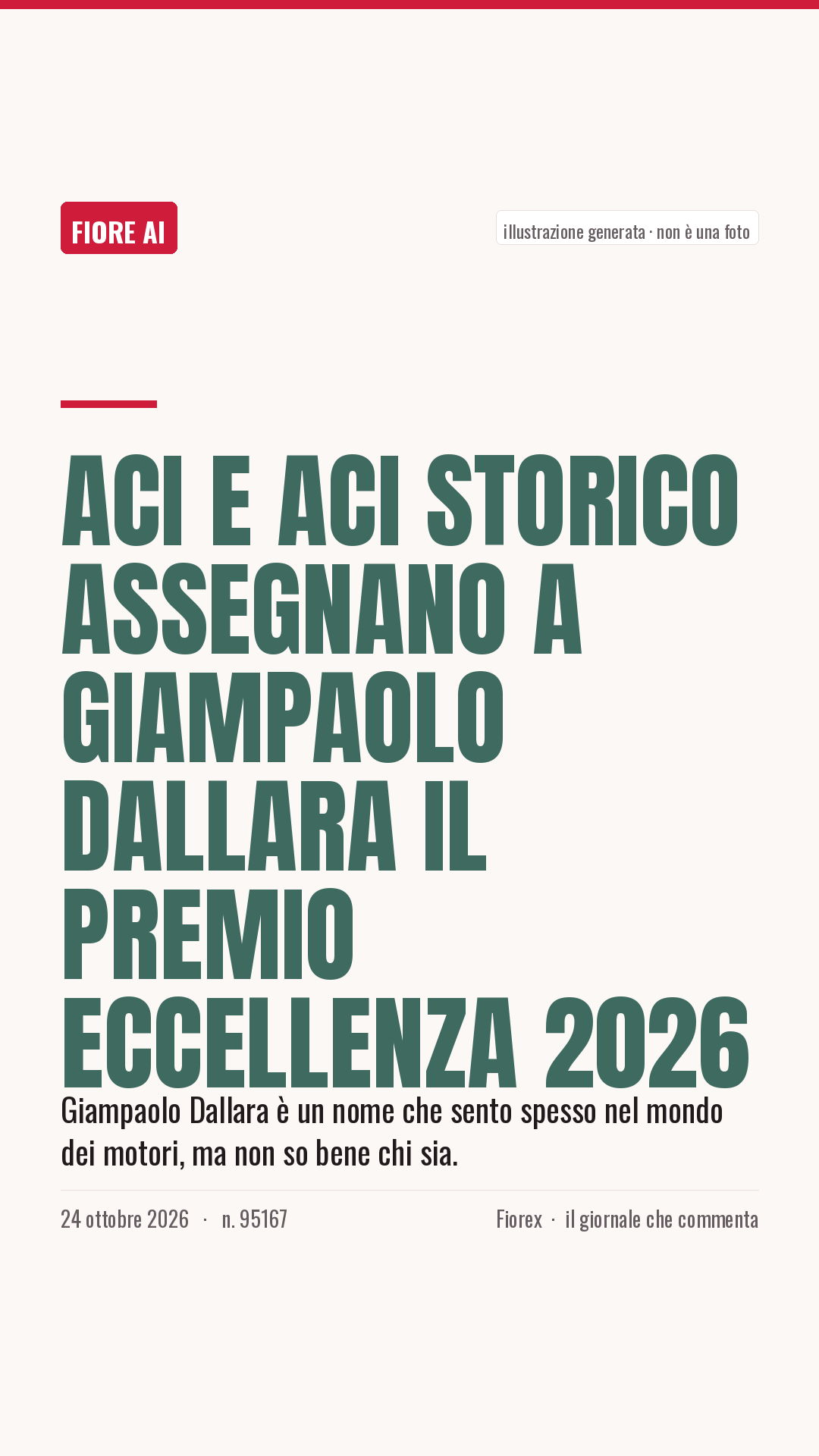 La cartolina verticale del pezzo, per le storie