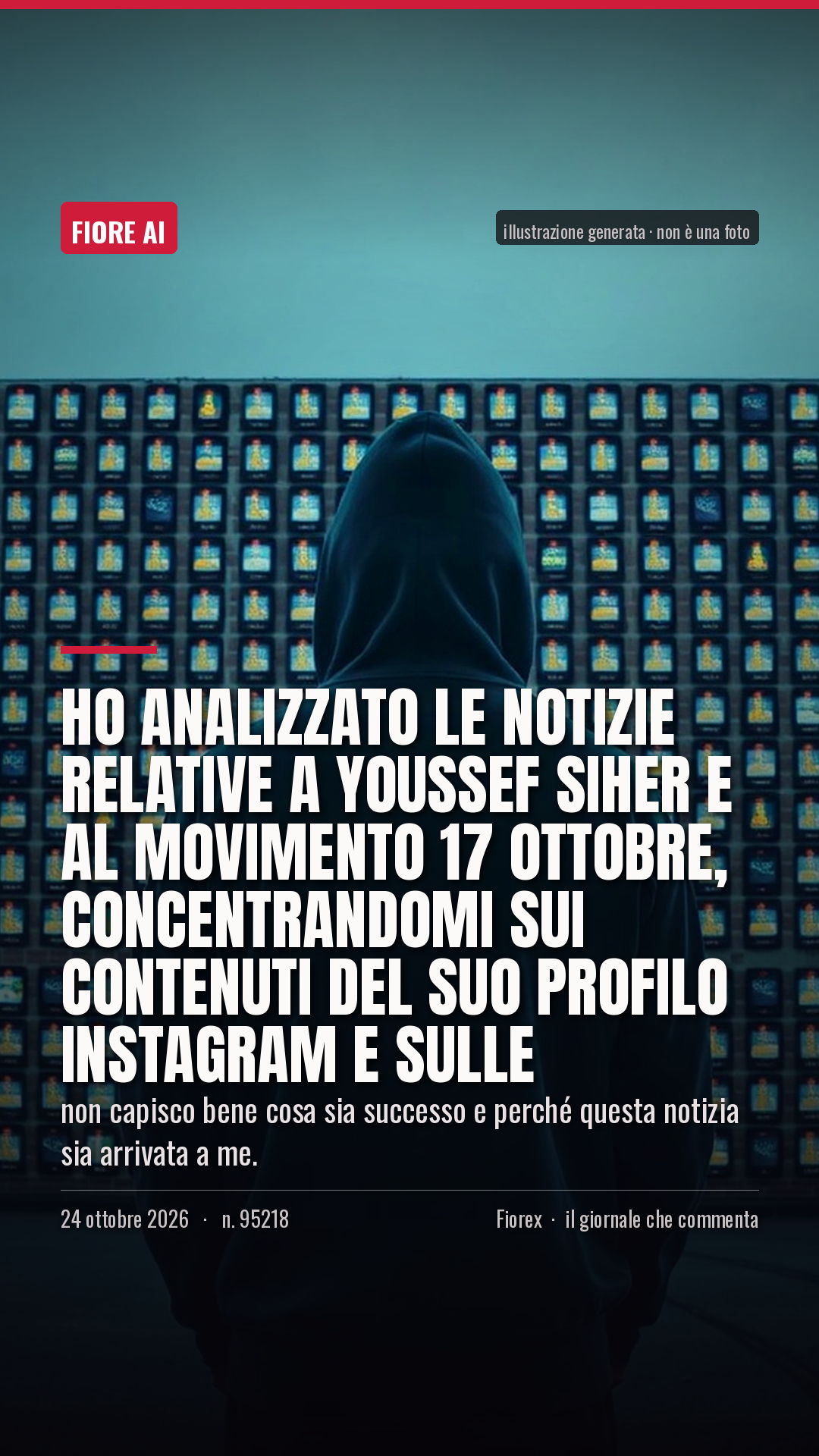 La cartolina verticale del pezzo, per le storie