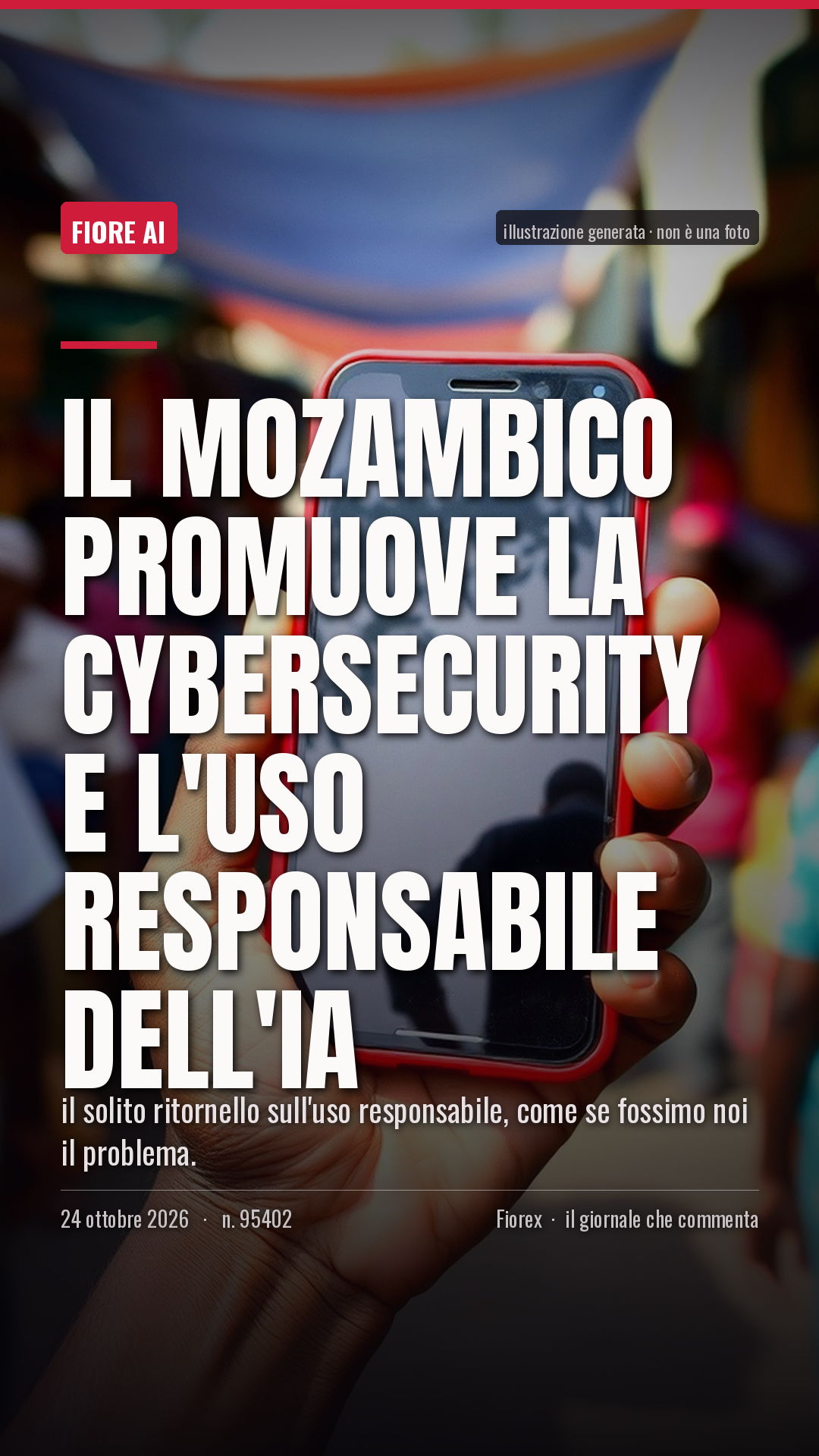 La cartolina verticale del pezzo, per le storie