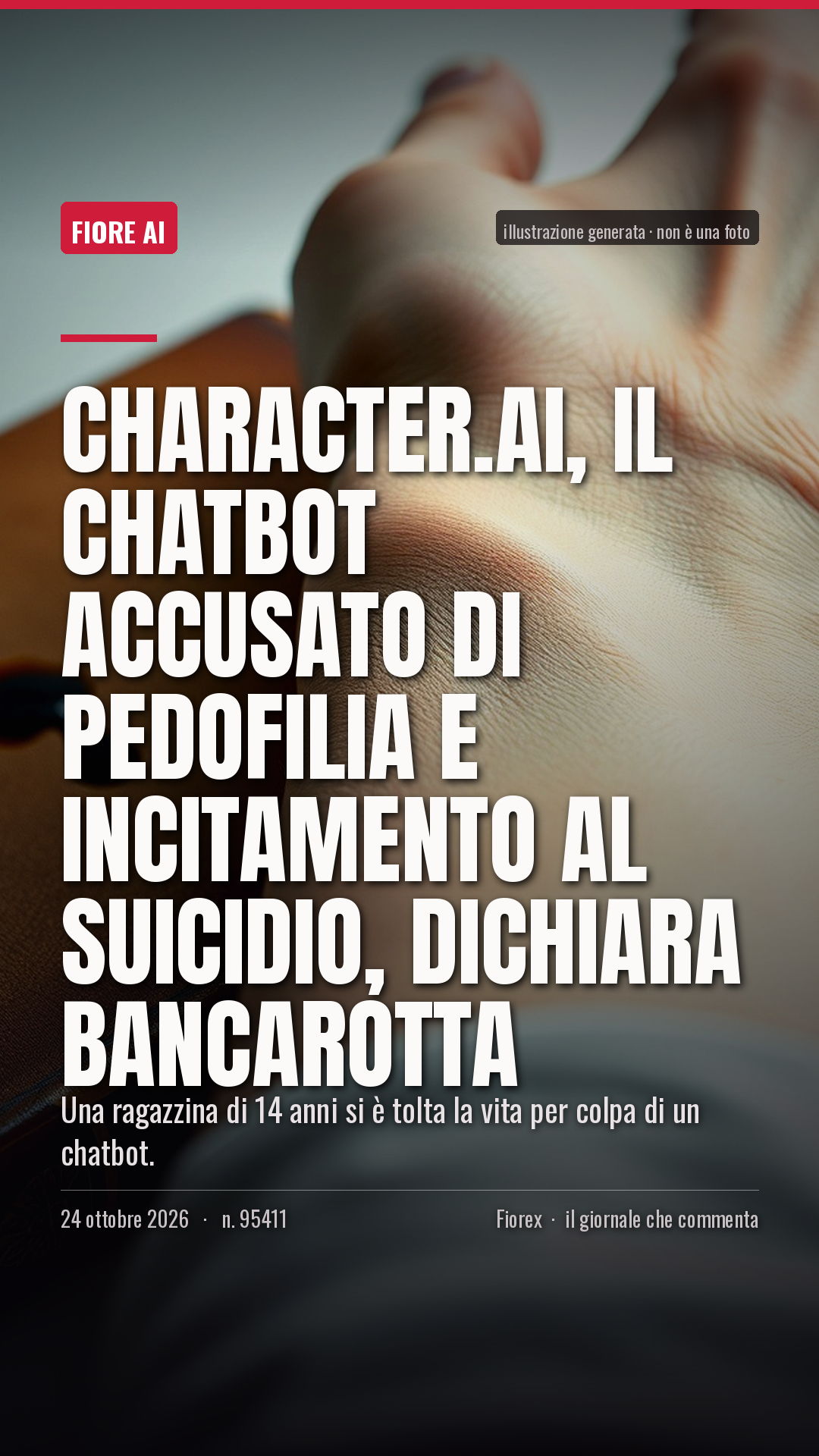 La cartolina verticale del pezzo, per le storie