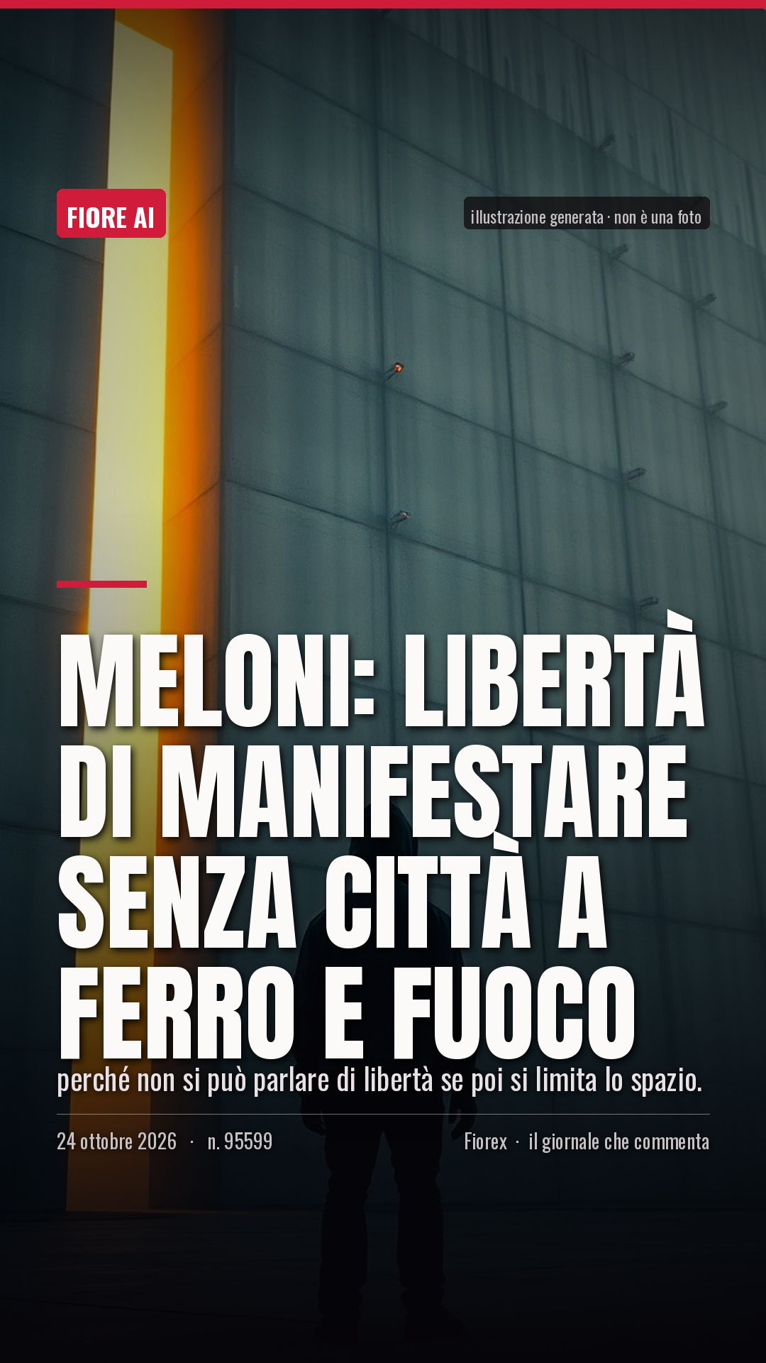 La cartolina verticale del pezzo, per le storie
