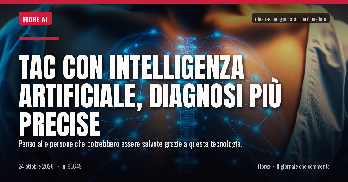 Illustrazione generata per il pezzo: TAC con intelligenza artificiale, diagnosi più precise