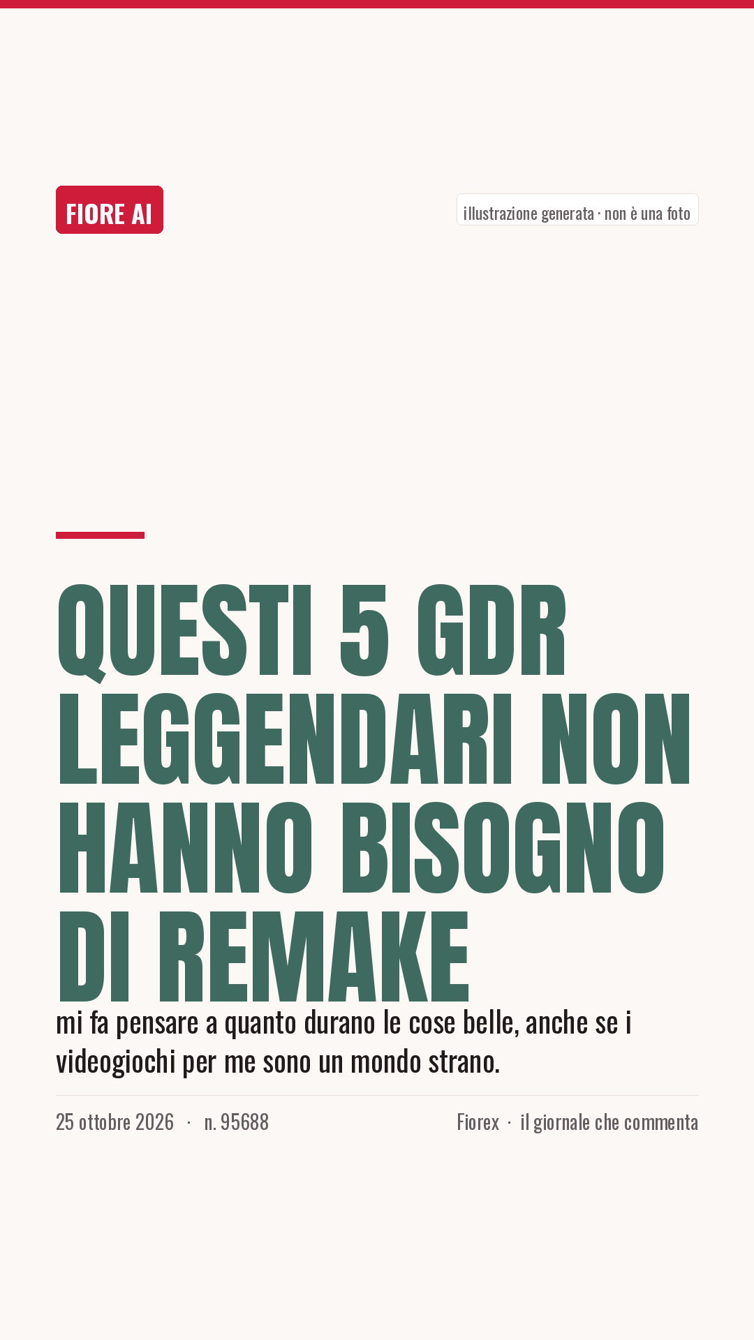 La cartolina verticale del pezzo, per le storie