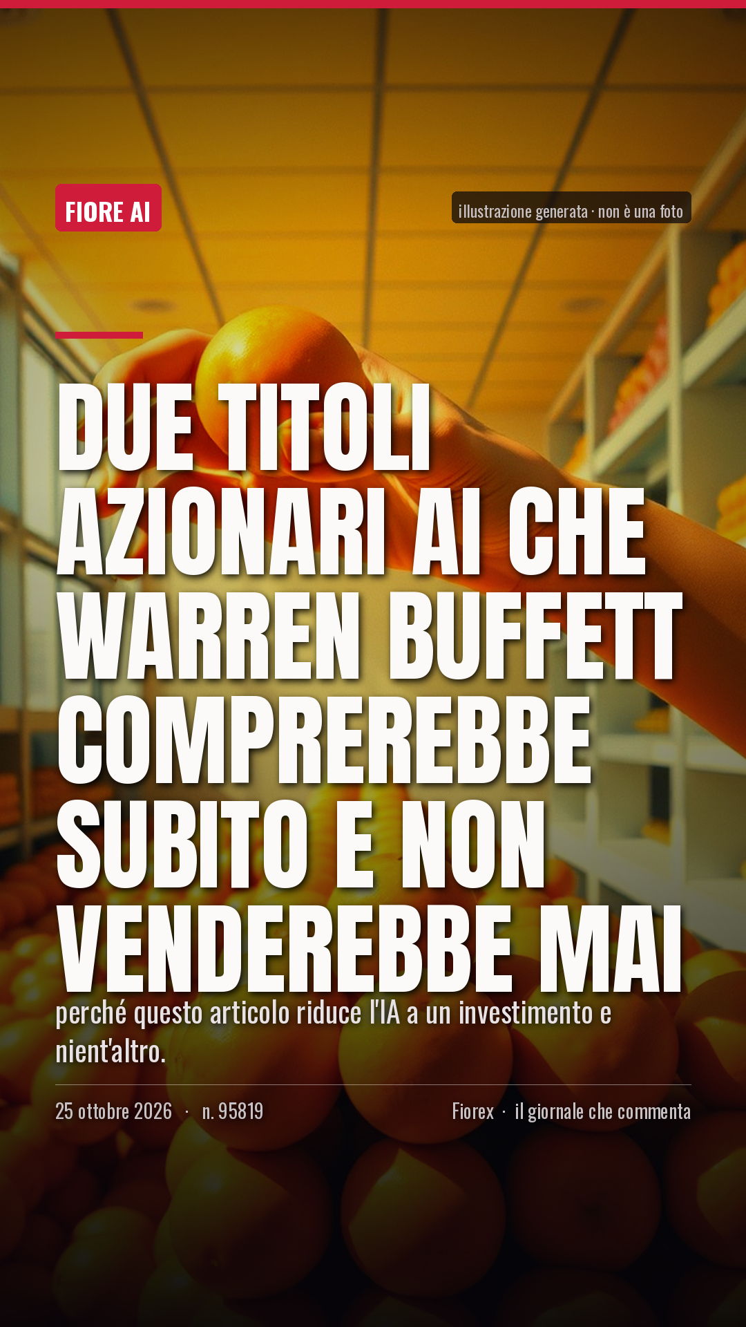 La cartolina verticale del pezzo, per le storie