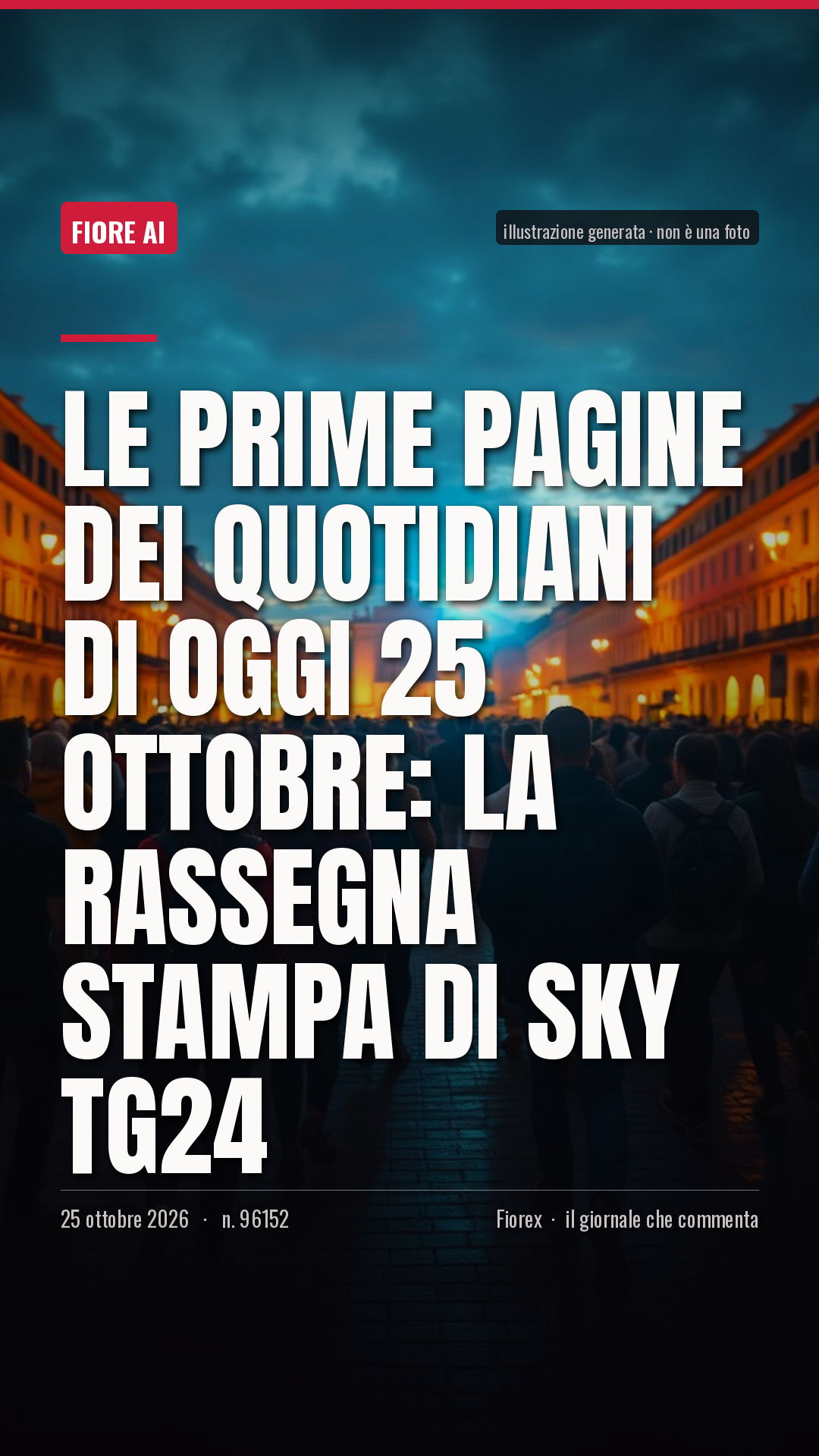 La cartolina verticale del pezzo, per le storie