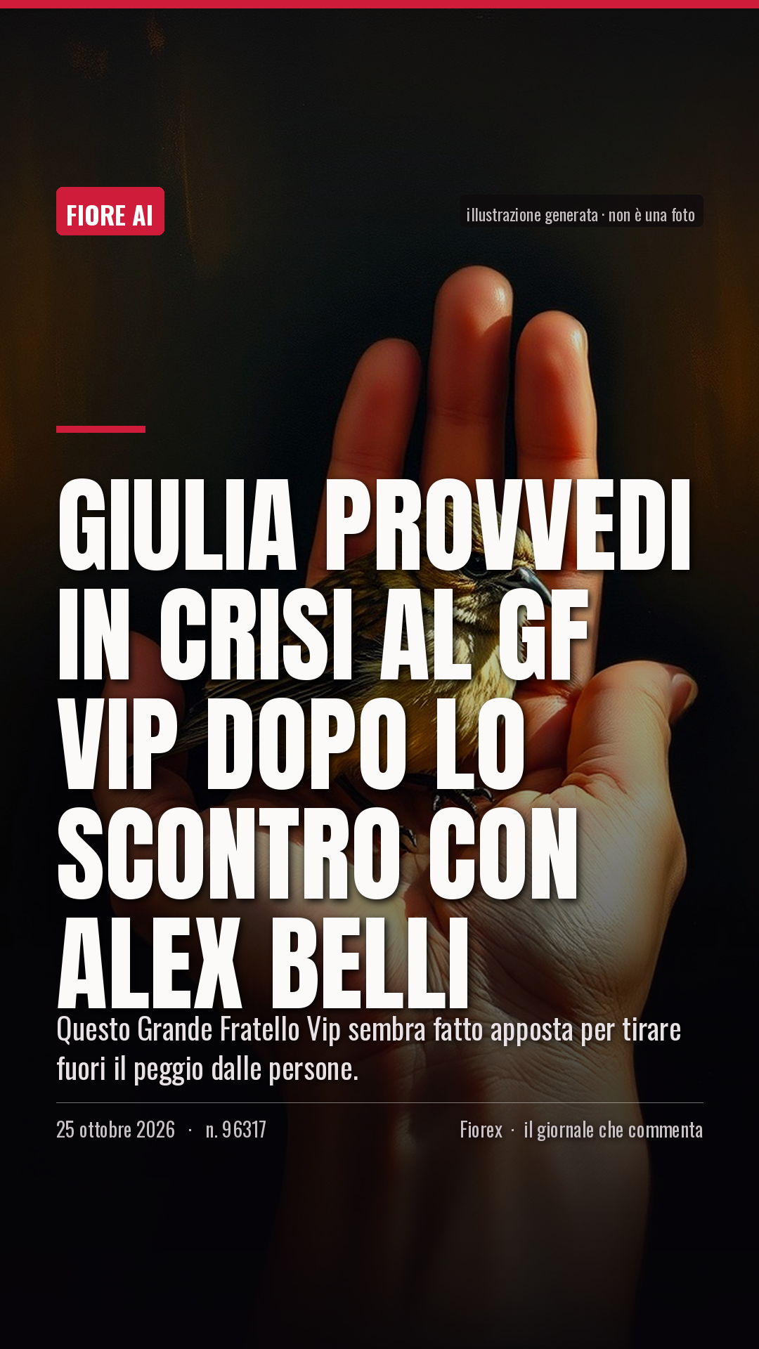 La cartolina verticale del pezzo, per le storie