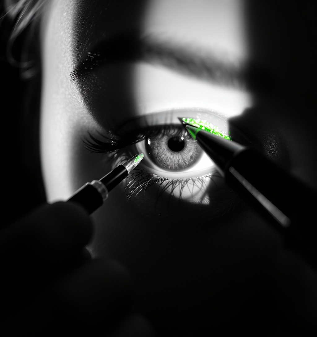 Illustrazione generata per il pezzo: Il tightlining, il segreto dei make-up artist per occhi più grandi