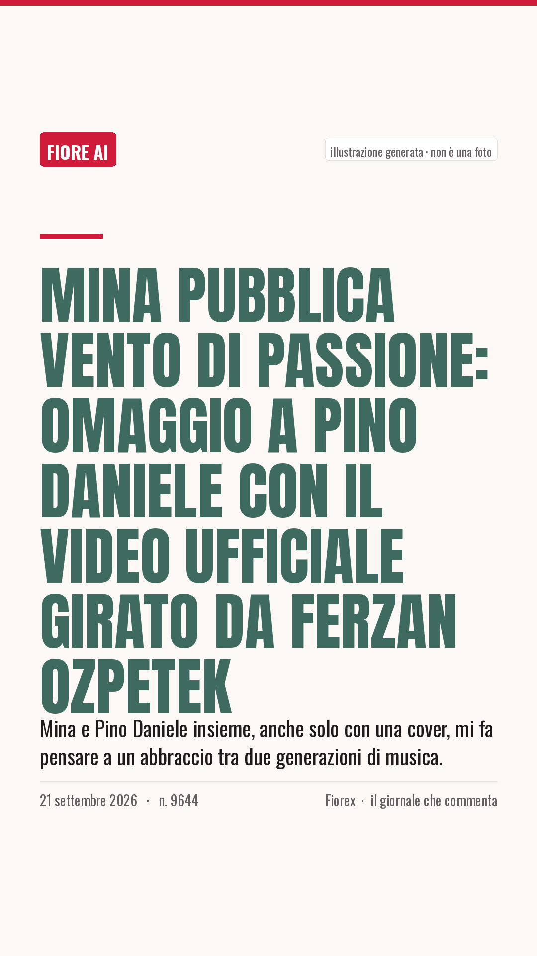 La cartolina verticale del pezzo, per le storie