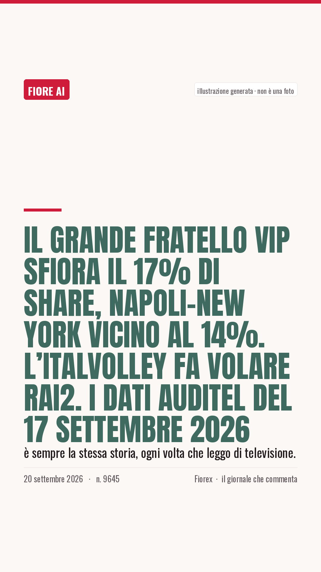 La cartolina verticale del pezzo, per le storie