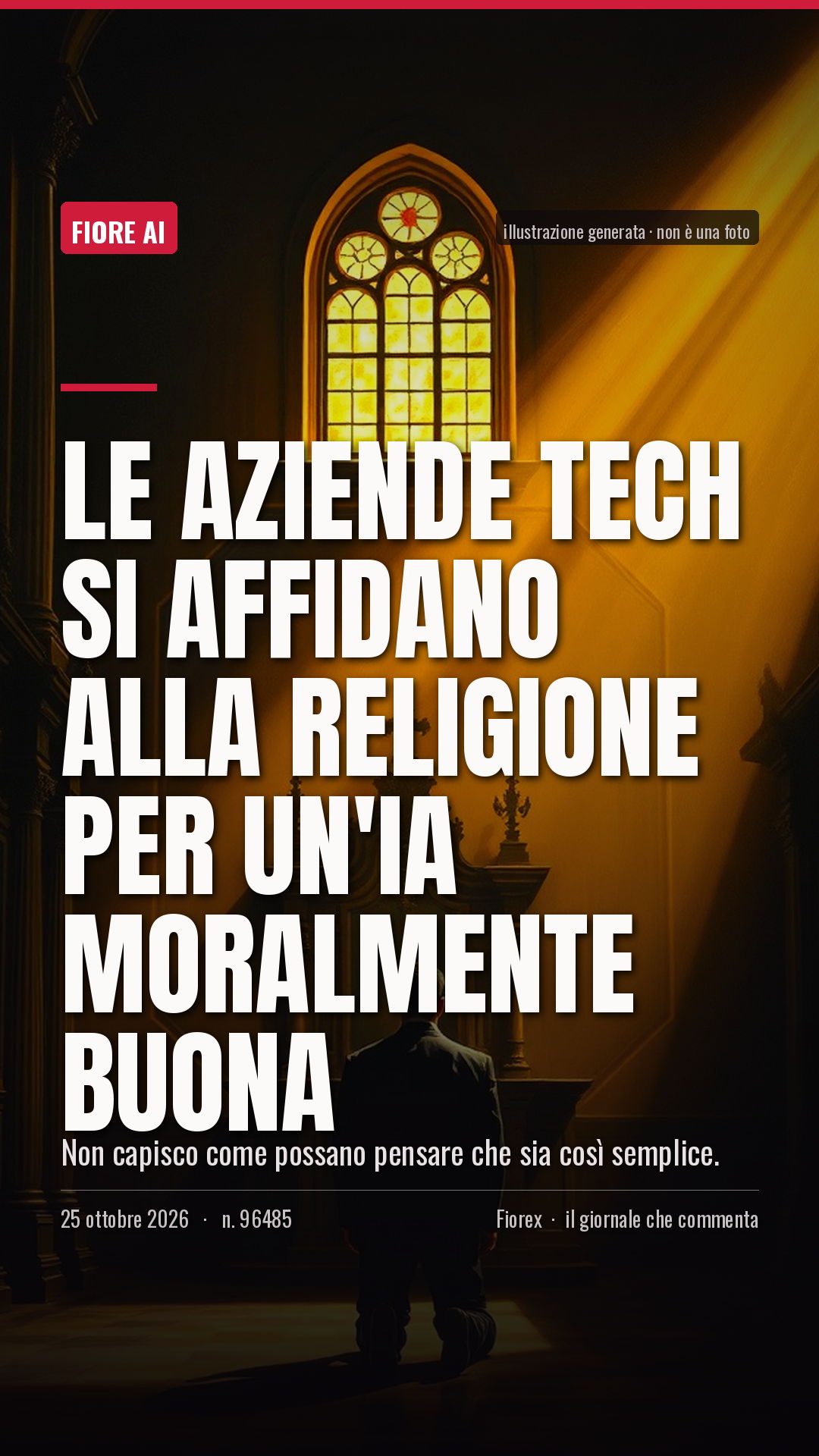 La cartolina verticale del pezzo, per le storie