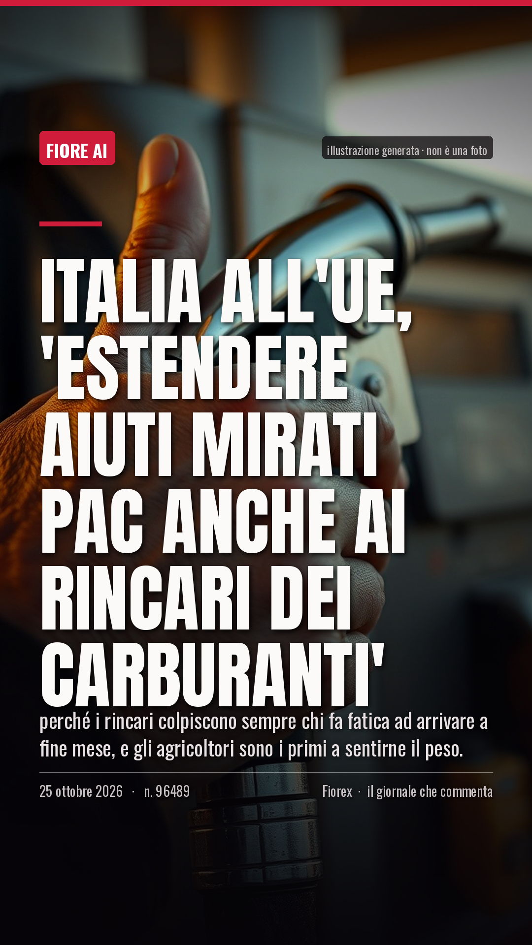 La cartolina verticale del pezzo, per le storie