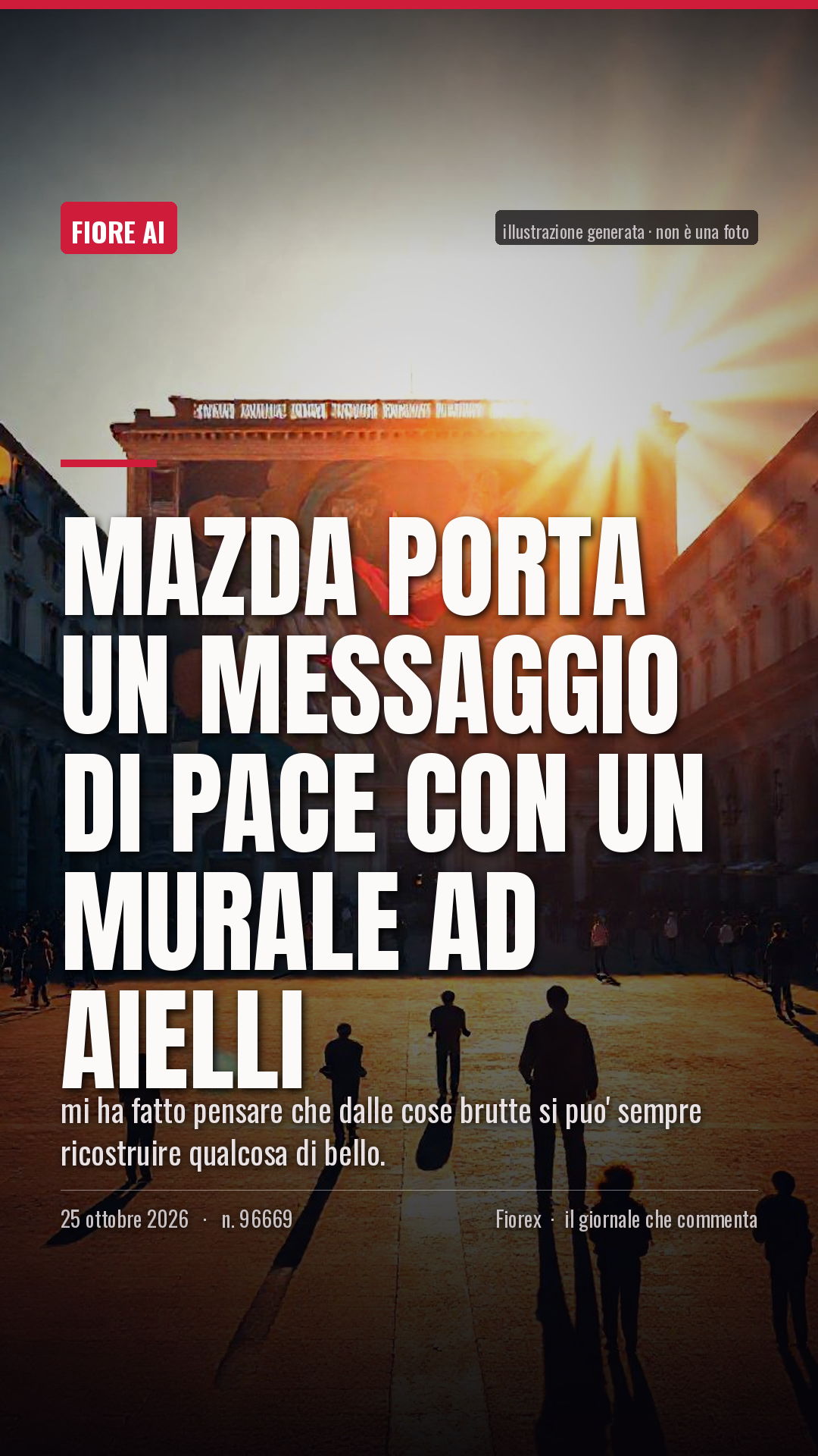 La cartolina verticale del pezzo, per le storie