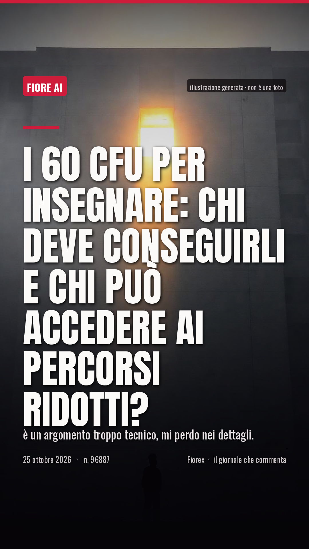 La cartolina verticale del pezzo, per le storie