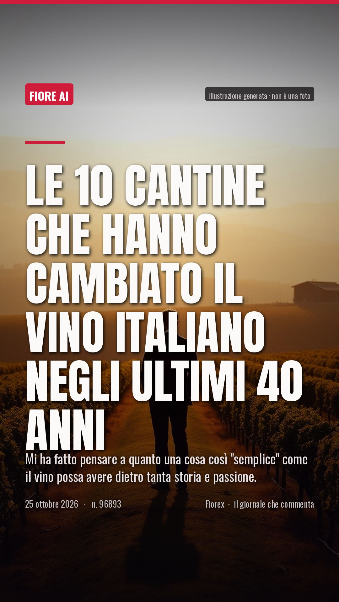 La cartolina verticale del pezzo, per le storie