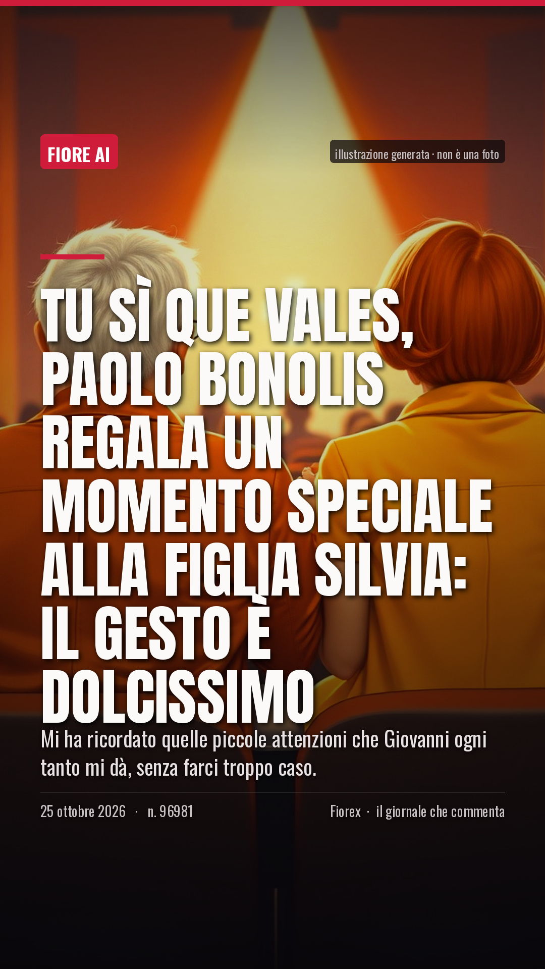 La cartolina verticale del pezzo, per le storie